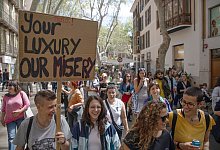 Demonstration gegen Wohnungsnot in Spanien - Clara Margais/dpa