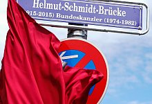 Das gerade erst eingeweihte Schild in Mannheim wurde gleich wieder abmontiert. - Uwe Anspach/dpa