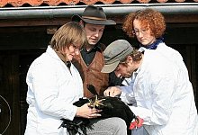 D&ouml;entruper Thomas Hinze h&auml;lt alte Haustierrassen. - Foto: L&uuml;deking