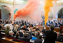 Pride-Parade in Ungarn verboten - Boglarka Bodnar/MTI/AP/dpa