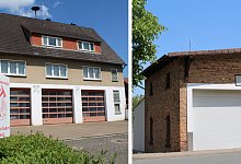 Feuerwehrgerätehäuser Humfeld und Bega - Fotos: Lorraine Brinkmann/Montage: Oliver Wendtland