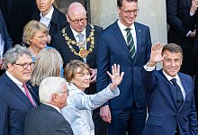 Staatsbesuch von Frankreichs Pr&auml;sident Macron - M&uuml;nster - Guido Kirchner/dpa