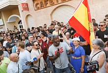 Protest in Spanien gegen Migranten - Edu Botella/EUROPA PRESS/dpa