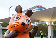 Figur der Maus befindet sich in Mainz - Andreas Arnold/dpa