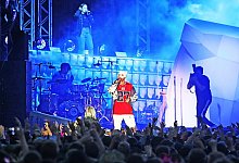 Stargast: Mit Headliner Cro lockten die Organisatoren einen der erfolgreichsten Rapper Deutschlands nach Bielefeld. - Sarah Jonek