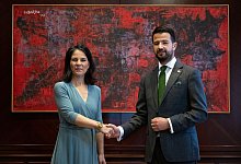 Annalena Baerbock und Jakov Milatovic - Soeren Stache/dpa