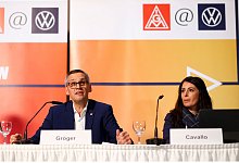 Tarifverhandlungen Volkswagen - Moritz Frankenberg/dpa