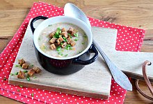 Grießsuppe mit Croûtons - Julia Uehren/loeffelgenuss.de/dpa-tmn