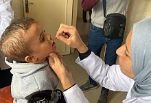 Nahostkonflikt - Polio-Impfung in Gaza - Hadi Daoud Apaimages/APA Images via ZUMA Press Wire/dpa