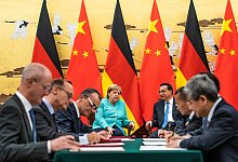 Bundeskanzlerin Merkel in China - Foto: Michael Kappeler