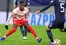 Ilaix Moriba in Aktion f&uuml;r RB Leipzig. - Jan Woitas/dpa-Zentralbild/dpa