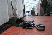 Fl&uuml;chtlingsunterkunft - Arne Dedert/dpa