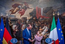 Bundeskanzler Merz trifft Italiens Ministerpräsidentin Meloni - Michael Kappeler/dpa