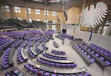 Der Plenarsaal des Bundestages im Reichstagsgebäude - Michael Kappeler/dpa