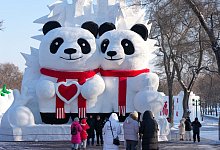 Eisfestival in Harbin - Wang Song/XinHua/dpa