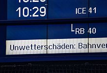Unwetterschäden bei der Bahn - Frank Rumpenhorst/dpa/Archiv
