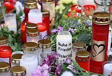 Trauerveranstaltung f&uuml;r get&ouml;tete Valeriia - Hendrik Schmidt/dpa