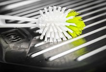 Eine Spülbürste liegt auf der Abtropffläche einer Spüle - David-Wolfgang Ebener/dpa/dpa-tmn