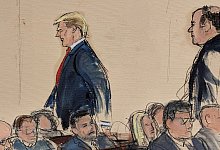 Prozess gegen ehemaligen US-Präsidenten Trump - Elizabeth Williams/AP/dpa