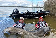 Riesiger Wels in Polen gefangen - Polska Akademia Wedkarska/dpa