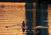Sommerwetter - Frankfurt - Andreas Arnold/dpa