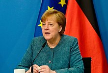 Bundeskanzlerin Angela Merkel - Foto: Tobias Schwarz/AFP Pool/dpa