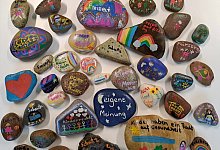 Bemalte Steine - Grundschule Asemissen