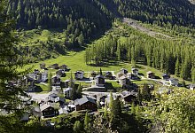 Erdrutsch am Bietschhorn in der Schweiz - Cyril Zingaro/KEYSTONE/dpa