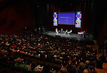 Podiumsdiskussion - Kai Pfaffenbach/REUTERS POOL/dpa