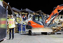 Nach Hoteleinsturz in Kr&ouml;v - Abrissarbeiten - Lando Hass/dpa