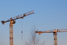 Baukr&auml;ne - Fernando Gutierrez-Juarez/dpa-Zentralbild/dpa