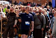 K&ouml;nigslauf in der Altstadt von Ribe - Mads Claus Rasmussen/Ritzau Scanpix/AP/dpa