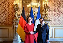 Annalena Baerbock und Stephane Sejourne - Soeren Stache/dpa