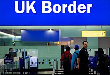 Britische Grenze - Foto: Andrew Cowie/EPA/dpa