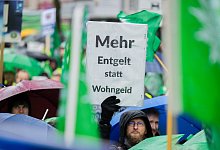 Gewerkschaftsb&uuml;ndnis demonstriert in D&uuml;sseldorf - dpa