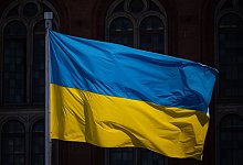 Ukraine Flagge - Monika Skolimowska/dpa