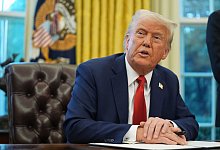 US-Präsident Trump im Oval Office - Evan Vucci/AP/dpa