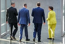 Entwicklung bei der Koalitionsbildung - Kay Nietfeld/dpa