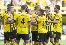 Die Spieler von Borussia Dortmund hoffen gegen Hoffenheim auf einen Mutmacher-Sieg f&uuml;r die kommende Terminhatz. - Bernd Thissen/dpa