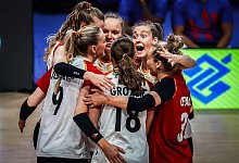 Volleyball Frauen Nations League Deutschland - --/ volleyballworld/dpa