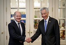 Olaf Scholz in Singagur - Kay Nietfeld/dpa