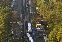Kollision von zwei G&uuml;terz&uuml;gen - Philipp Schulze/dpa