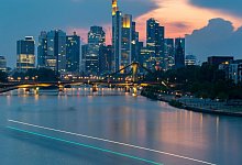 Frankfurter Bankenskyline - Foto: Boris Roessler