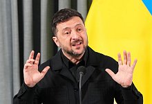 Pr&auml;sident Selenskyj - Peter Dejong/AP/dpa