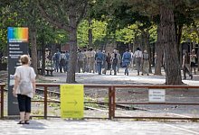 Dreharbeiten für «Tribute von Panem» im Landschaftspark Duisburg - Christoph Reichwein/dpa