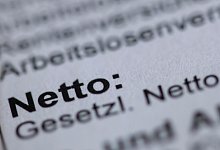 Die Netto-Zeile einer Lohnabrechnung in Nahaufnahme. - Jens Büttner/dpa-Zentralbild/dpa-tmn