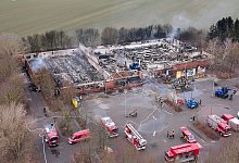 Gro&szlig;brand in Zehdenick - Michael Ukas/dpa