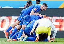 Hoffenheimer Torjubel - Uwe Anspach/dpa