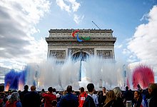 Paris verabschiedet Olympische Sommerspiele - Sarah Meyssonnier/Reuters Pool via AP/dpa