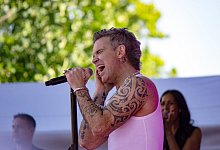 Robbie Williams gibt kostenloses Konzert in Melbourne - Joshua Stanyer/SOPA Images via ZUMA Press Wire/dpa